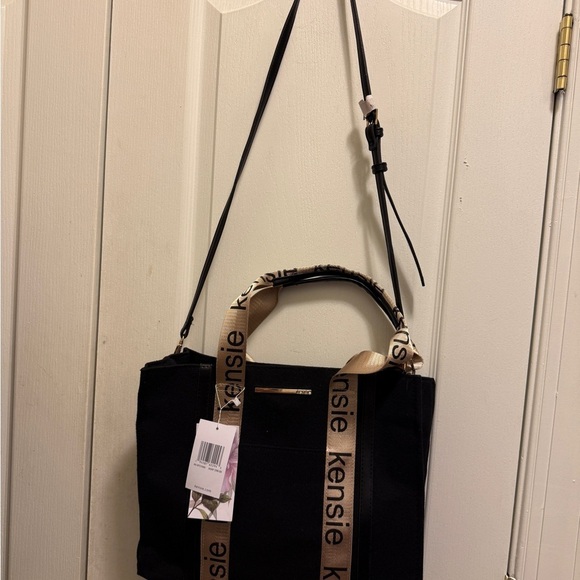 Kensie Tote Black and Cream And Copper. Large Brand New With Tags. MSRP - Picture 4 of 15